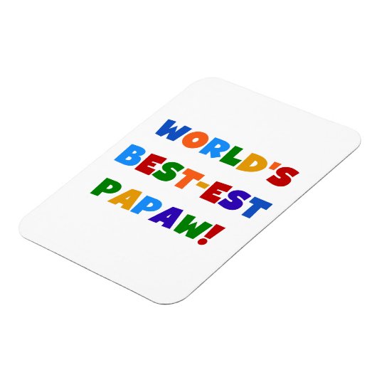 Heldere kleuren Papaw Tshirts en cadeautjes Magneet (Linkerzijde)