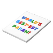 Heldere kleuren Papaw Tshirts en cadeautjes Notitieblok (Linkerzijde)