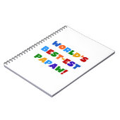 Heldere kleuren Papaw Tshirts en cadeautjes Notitieboek (Linkerzijde)