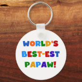 Heldere kleuren Papaw Tshirts en cadeautjes Sleutelhanger (Voorkant)