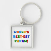 Heldere kleuren Papaw Tshirts en cadeautjes Sleutelhanger (Voorkant)