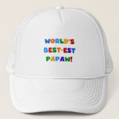 Heldere kleuren Papaw Tshirts en cadeautjes Trucker Pet (Voorkant)