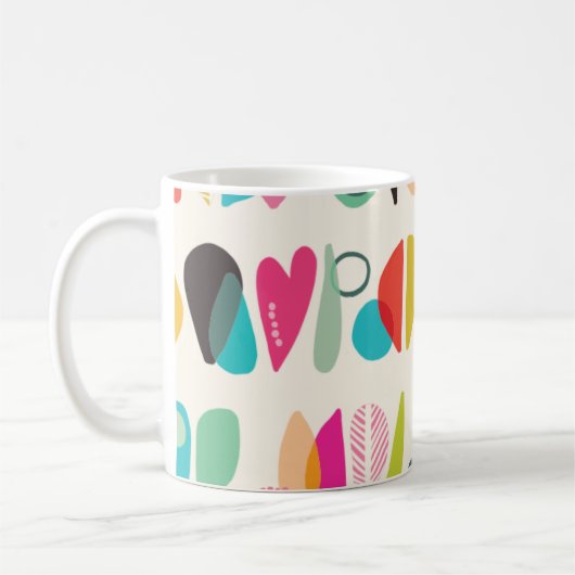 Heldere kleuren Patroon Koffiemok (Links)