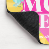 Heldere kleuren Retro Typografie Beste mama ooit Muismat (Hoek)