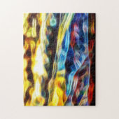 Heldere kleuren Roke Fire Swirl Creative Legpuzzel (Verticaal)