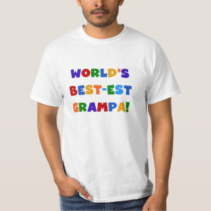 Heldere kleuren 's werelds beste Grampa Gifts T-shirt