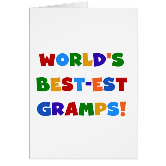 Heldere kleuren 's Werelds beste Gramps Gifts (Voorkant)