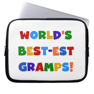 Heldere kleuren 's Werelds beste Gramps Gifts Laptop Sleeve