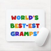 Heldere kleuren 's Werelds beste Gramps Gifts Muismat (Met muis)