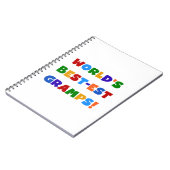 Heldere kleuren 's Werelds beste Gramps Gifts Notitieboek (Linkerzijde)
