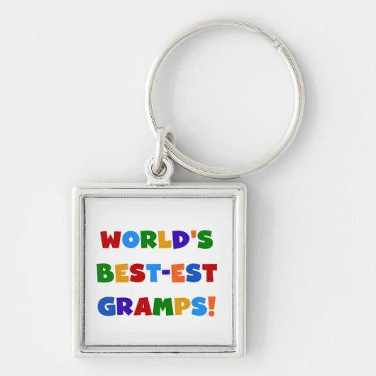 Heldere kleuren 's Werelds beste Gramps Gifts Sleutelhanger (Voorkant)