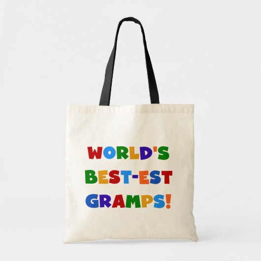 Heldere kleuren 's Werelds beste Gramps Gifts Tote Bag (Voorkant)