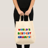 Heldere kleuren 's Werelds beste Gramps Gifts Tote Bag (Voorkant (product))