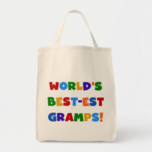 Heldere kleuren 's Werelds beste Gramps Gifts Tote Bag (Voorkant)