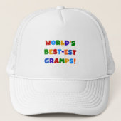 Heldere kleuren 's Werelds beste Gramps Gifts Trucker Pet (Voorkant)