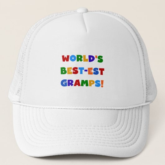 Heldere kleuren 's Werelds beste Gramps Gifts Trucker Pet (Voorkant)