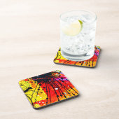 Heldere kleuren schilderen patronen. Bestel nu Bier Onderzetter (Rechterzijde)