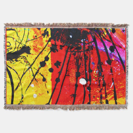 Heldere kleuren schilderen patronen. Bestel nu Deken (Voorkant)