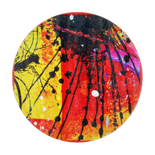 Heldere kleuren schilderen patronen. Bestel nu Snijplank (Voorkant)