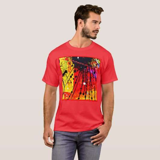 Heldere kleuren schilderen patronen. Bestel nu T-shirt (Voorkant volledig)