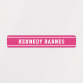 Heldere kleuren Sportieve variëteit Terug naar sch Labels (Design 1)