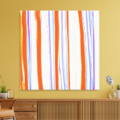 Heldere kleuren Striped Abstract acrylverf Canvas Afdruk (Insitu (Woonkamer))