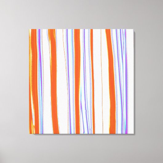 Heldere kleuren Striped Abstract acrylverf Canvas Afdruk (Voorkant)