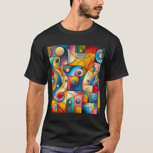 heldere kleuren t-shirt (Voorkant)