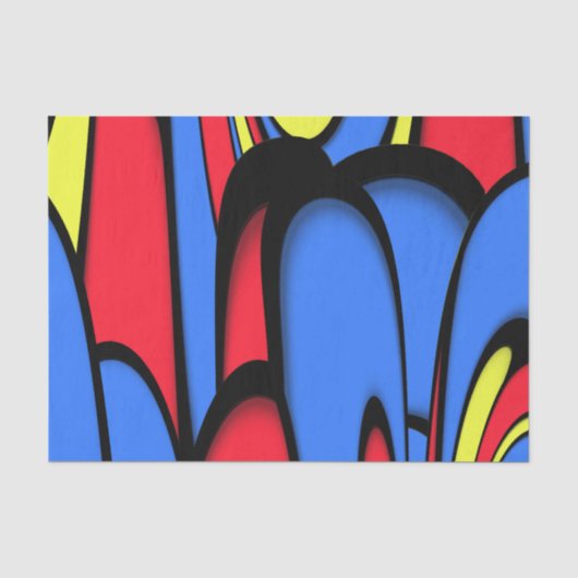 Heldere kleuren tissuepapier (Voorkant)