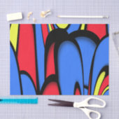 Heldere kleuren tissuepapier (Craft)