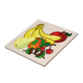 Heldere kleuren van Fruit Wonderful Kitchen-kerami Tegeltje (Zijkant)