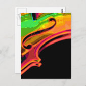 heldere kleuren violen briefkaart (Voorkant / Achterkant)