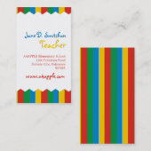 Heldere kleuren visitekaartje (Voorkant / Achterkant)