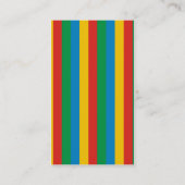 Heldere kleuren visitekaartje (Achterkant)