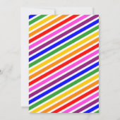 Heldere kleuren Vrede Uit 5de Graduation Party Kaart (Achterkant)