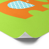 Heldere kleuren waar ik dol op ben, neursery Poste Poster (Hoek)