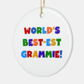 Heldere kleuren Wereldwijde best mogelijke grafisc Keramisch Ornament (Links)