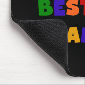 Heldere kleuren Wereldwijde best mogelijke grafisc Muismat (Hoek)