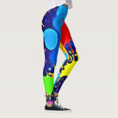 Heldere kleurenspetter leggings (Rechts)