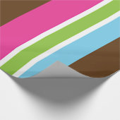 Heldere kleurenstrepen met meerdere kleuren cadeaupapier (Hoek)