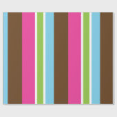 Heldere kleurenstrepen met meerdere kleuren cadeaupapier (Vlak)