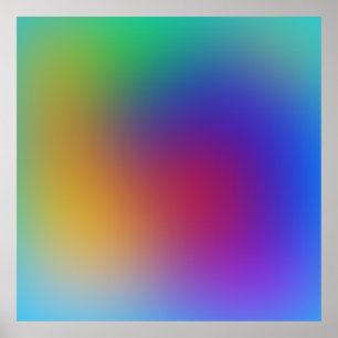 Heldere kleurrijke Abstracte achtergrond Poster