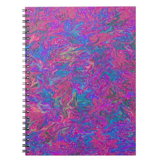 Heldere kleurrijke Abstracte kunst Notitieboek (Voorkant)