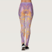 Heldere kleurrijke Abstracte Splash Art Leggings (Achterkant)