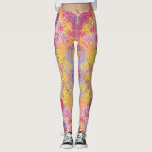 Heldere kleurrijke Abstracte Splash Art Leggings (Voorkant)