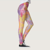 Heldere kleurrijke Abstracte Splash Art Leggings (Rechts)