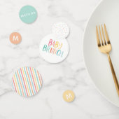Heldere kleurrijke baby brunch douche decor confetti (Groep)