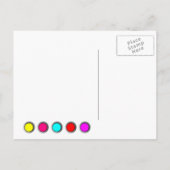 Heldere kleurrijke banner vlaggen Nieuw adres Aankondigingskaart (Achterkant)