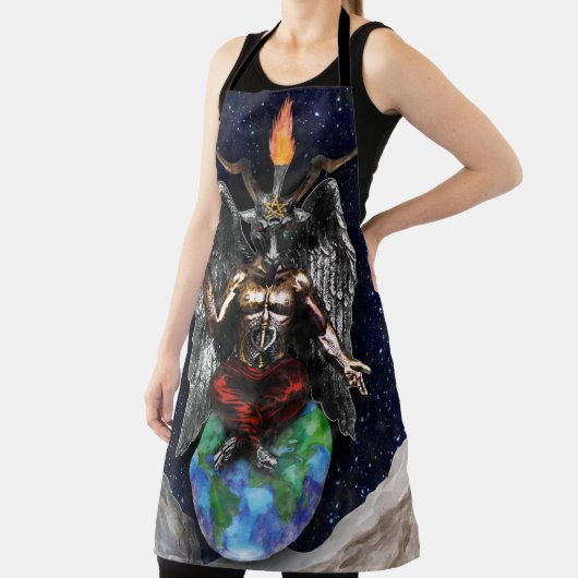 Heldere kleurrijke Baphomet occulte Ascentie Schort (Insitu)