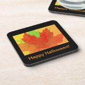 Heldere kleurrijke bladeren onderzetter (Linkerzijde)